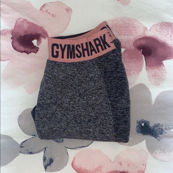 Gymshark Grey and Pink Flex Leggings - Picture 2 of 3